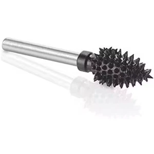Flame Burr, 1/8 In. Shaft, Head Diameter 1/4 In. X Head Length 1/2 In., Tungst - Picture 1 of 12
