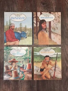 Great Tales From Long Ago Set Of Four Books Boone Van Winkle Pocahontas Bunyan - Bild 1 von 7