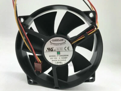 EVERFLOW F129025SM 12V 0.18A 9cm 3-wire 9025 CPU round chassis cooling fan