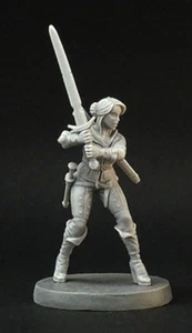 Greatsword Girl miniature, medieval fantasy female resin. - Picture 1 of 5