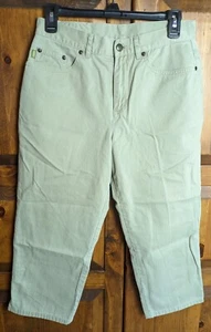 Lauren Jeans Co Ralph Lauren Women's Capri Pants Size 4 Cropped Crop Green EUC - Picture 1 of 10