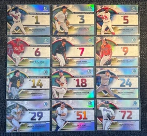 2023 Topps Bowman Chrom Scouts Top 100 Einsatz komplett Ihr Set Sie wählen Karte - Bild 1 von 97