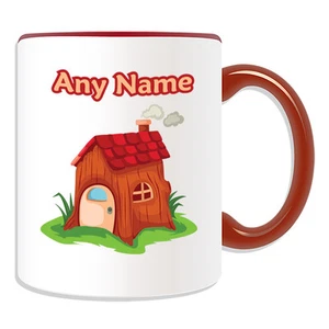 Personalisiertes Geschenk Holzhausbecher Geldbox Tasse Märchen Name Nachricht Kaffee - Bild 1 von 20