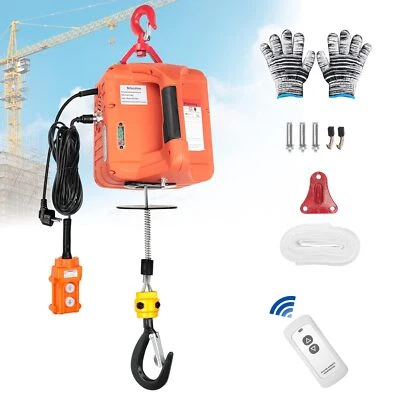 3-in-1 Elektrische Seilwinde 500KG 1500W tragbar 230V 7.6m Schlinge 5m/min - Bild 1 von 4