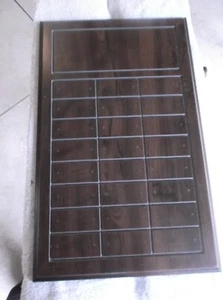 trophy parts blank perpetual plaque 24 plate perpetual cherry finish lot of 8 - Picture 1 of 3