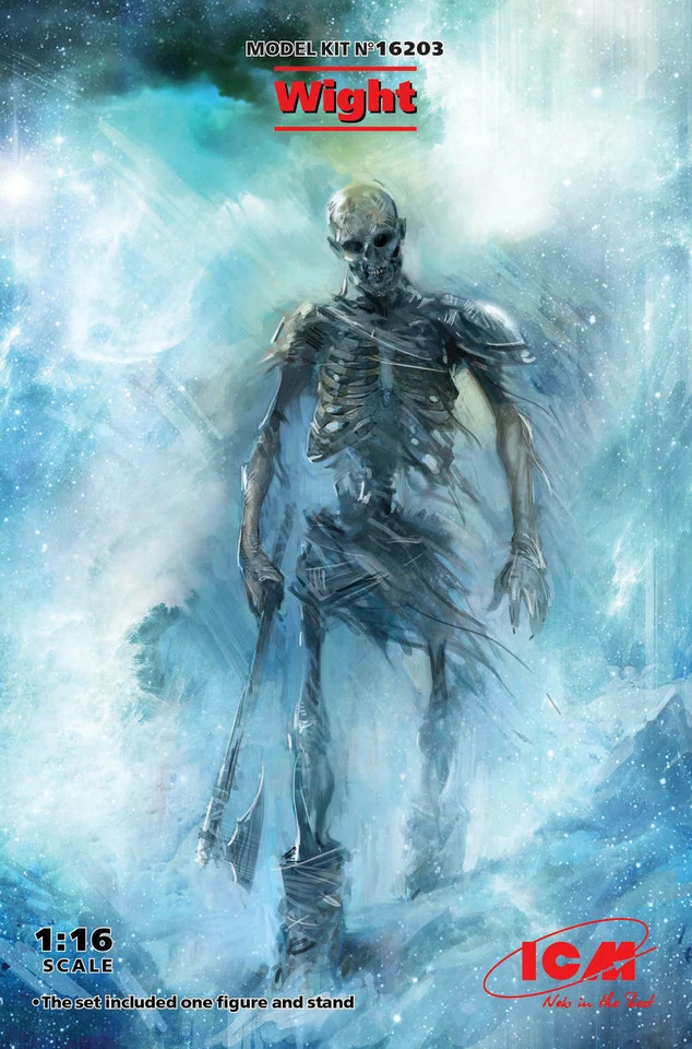 Wight (Skeleton) (100% New Molds) 1:16 Figure Plastic Model Kit ICM - Immagine 1 di 1