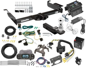 10K Trailer Hitch w/ P3 Brake Control For 03-25 Chevy Express Savana + Breakaway - Picture 1 of 12