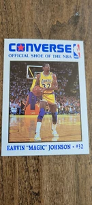 1989 CONVERSE ALL PRO BASKETBALL KARTE MAGIC JOHNSON LAKERS MICHIGAN STATE HOF - Bild 1 von 2