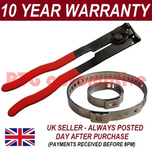 CV BOOT CLAMPS PAIR x1 EAR PLIERS x1 UNIVERSAL STAINLESS FITS ALL CARS KIT 3.1 - Picture 1 of 1