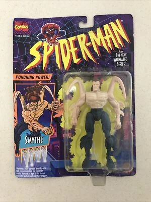 NUEVO Toy Biz Marvel Spider-Man Nueva Serie Animada Smythe Punching Power 1994 Foto 1 de 3