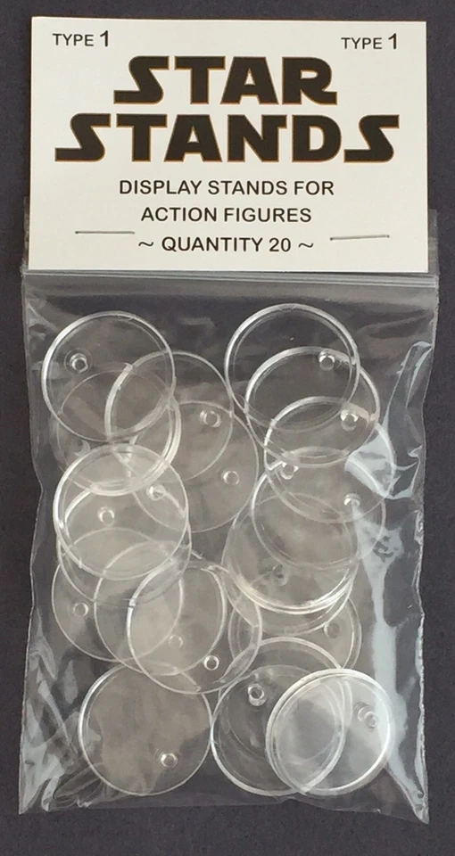 Pack of 20 Star Wars Vintage Action Figure Display Stands Palitoy Kenner 1977  - Image 1 of 1