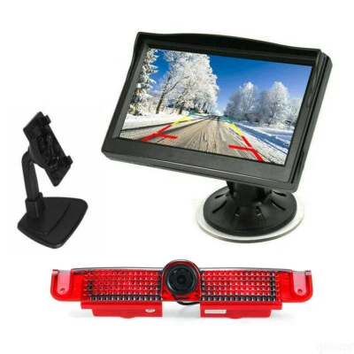 HD 5" Monitor Dual Mounts Backup Camera Kit For Chevrolet Express GMC Savana Van - Image 1 of 4