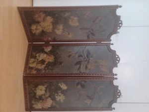 French antique decorative folding screen - Picture 1 of 3