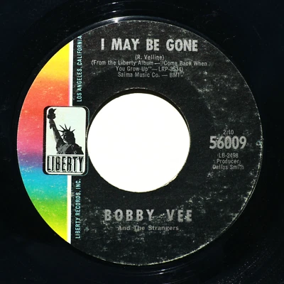 Bobby Vee And The Strangers *Beautiful People/I May Be Gone* 45 rpm 7" Single - Imagem 1 de 4