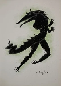 DELANGLADE Frederic - Lithographie originale signée - Zodiaque Dragon - Imagen 1 de 1