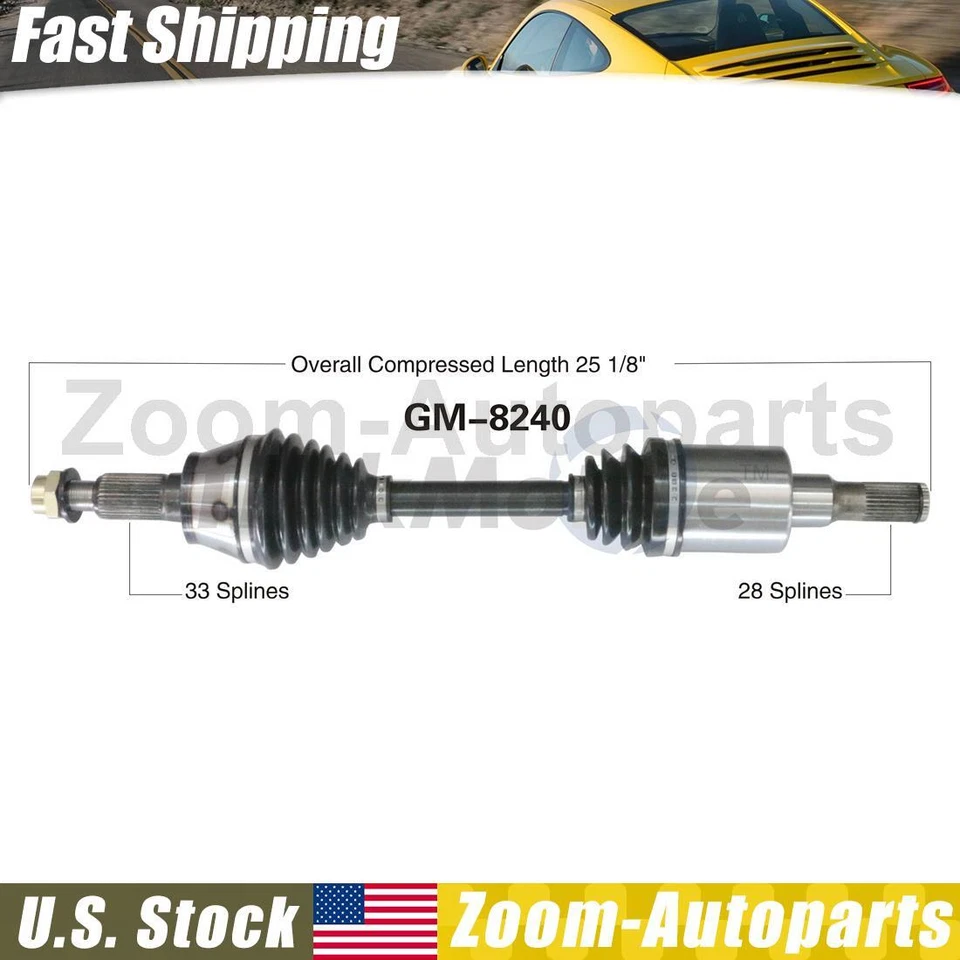 For 2006 2007 2008 2009 10 Hummer H3 Front Left Driver Side CV Axle Joint Shaft - Image 1 of 1