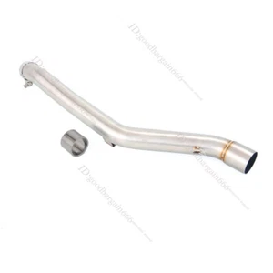 For Suzuki DRZ400SM DRZ400S 2000-2024 Exhaust Tips Stainless Steel Mid Pipe 51mm - Picture 1 of 6