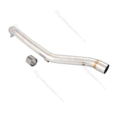 For Suzuki DRZ400SM DRZ400S 2000-2024 Exhaust Tips Stainless Steel Mid Pipe 51mm - Image 1 of 4
