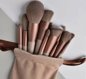 Juego de 13 brochas de maquillaje tampón polvo contorno sombra de ojos juego de brochas de maquillaje - Imagen 1 de 17