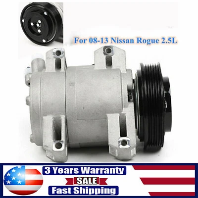 AC Compressor For Nissan Rogue 2.5L 2008 2009 2010 2011 2012 2013 CO 11200C - Image 1 of 4