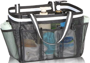 XL Portable Shower Caddy for College Dorm, Large Mesh Bathroom Tote Bag for Wome - Picture 1 of 12