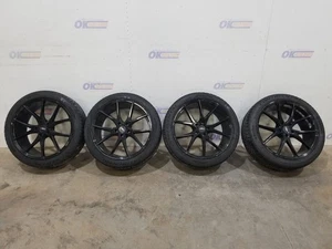 5X112 AUTO CITY BLACK 19X8.5 WHEEL AND TIRE SET 245/40R19 CONTINENTAL - Picture 1 of 12