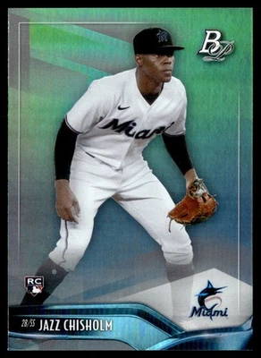 2021 Bowman Platinum Jazz Chisholm Rookie Miami Marlins #24 - Image 1 of 2