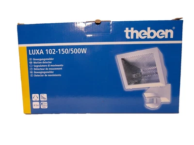 FARO LUCE PROIETTORE FARETTO ALOGENO 500W SENSORE PASSAGGIO CREPUSCOLARE NERO - Image 1 of 4
