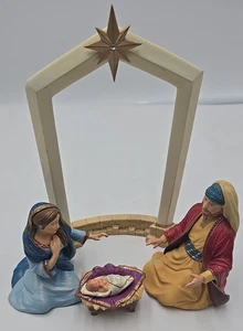 Hallmark HEILIGE FAMILIE KRIPPE Weihnachten christliche Figuren 2005 5er Set - Bild 1 von 12