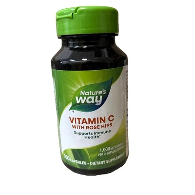 NATURES WAY - Vitamina C con Rosa Mosqueta - 100 Cápsulas BB 09/2027 Foto 1 de 3