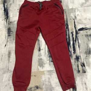 Zoo York Joggers XL Rojo Atlético Ocio Cordón Cremallera Bolsillos Poliéster - Imagen 1 de 8