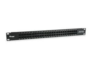 equip PatchPanel 50-port Cat.3 ISDN/TK LSA+ (1HE) black 50 ports Black - Afbeelding 1 van 6