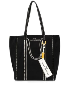 Marc Jacobs Tote Bag Black Multi Trompe L'oeil Tag 31 M0015788-002 - Picture 1 of 5