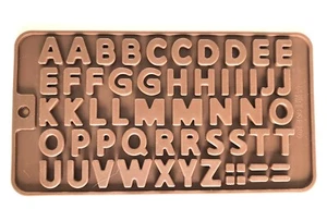 Alphabet shaped silicone chocolate mould - Picture 1 of 3