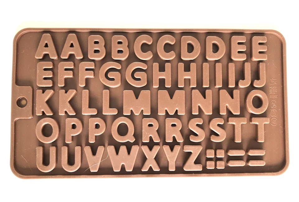 Alphabet shaped silicone chocolate mould  - Image 1 of 3