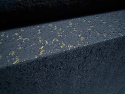 Stretch Spandex Lace Fabric, Per Metre - Floral - Dark Navy Blue - Image 1 of 3