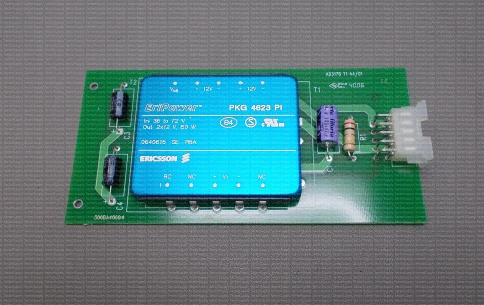 AD3178 T1 44/01 ERICSSON ERIPOWER PKG 4623 PI 36 В 72 В 2X12 В 60 ВТ 0640615 SE R5A - Изображение 1 из 1
