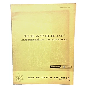 1960 Heathkit Assembly Manual Only for Marine Depth Sounder Model M1-10 Fishing - Foto 1 di 10