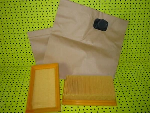 Set 10 Staubsaugerbeutel + 2 Filter passend für Menzer VC 790 PRO - Bild 1 von 2