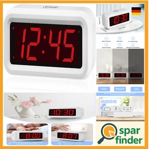 LED Digital Wecker | 3 Helligkeitsstufen | Tragbarer Reisewecker - Bild 1 von 8