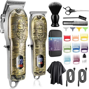 ® Professional Hair Clippers for Men Hair Trimmer Barber Clippers Set Beard Trim - Picture 1 of 6