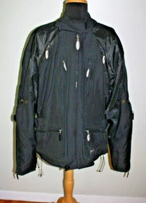 Nitro Racing Armored Summer Touring Vented Motorcycle Jacket Black 109869 Size L - Image 1 of 4