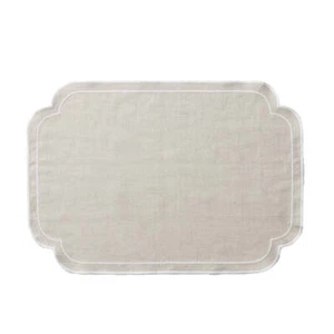 Society Home Set of 4 Chloe Liveable Linen Placemats - Picture 1 of 2