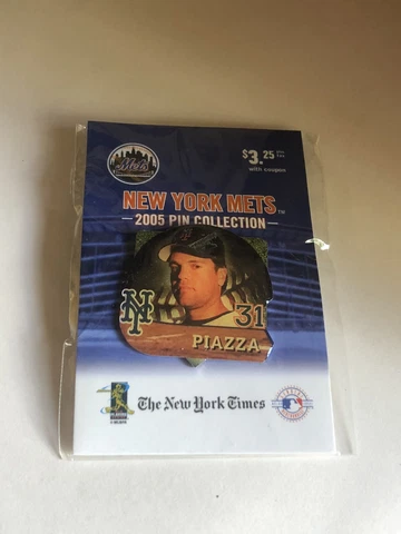 New York Times Mets Piazza  Year 2005 Pin Collection Pin Cover