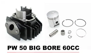BIG BORE Cylinder Barrel Kit for Yamaha PW50 with Gasket, Piston KIT 60 - Picture 1 of 4