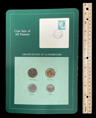 1983 THE FRANKLIN MINTS COIN SETS OF ALL NATIONS GRAND DUCHY OF LUXEMBOURG 92424 - Image 1 of 2