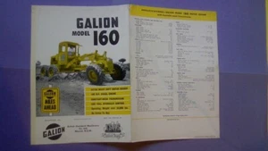 Galion 160 Grader Sales Brochure, VINTAGE EARTH MOVING EQUIPMENT - Bild 1 von 3