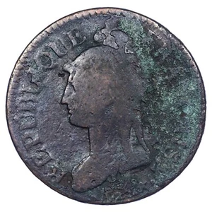 France 5 centimes l'an 7/5 BB Dupré pièce monnaie révolutionnaire cuivre - Imagen 1 de 2