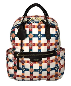 Radley Backpack Bag Medium to Large FINSBURY PARK CHECK PATCHWORK RRP 149 - Picture 1 of 8
