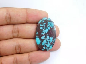Wunderschöner natürlicher Türkis Edelstein Cabochon lose zur Herstellung 49 kt. ME-4346 - Bild 1 von 4